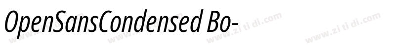 OpenSansCondensed Bo字体转换
